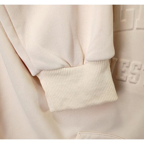 Hoodie Size Girl's 16 Beige Long Sleeve Kangaroo Pocket Raised California Y2K - Picture 5 of 13